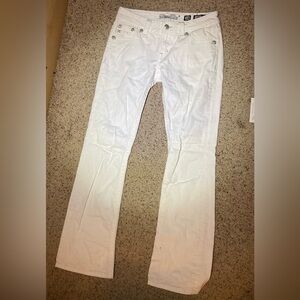 MISS ME White Boot Cut Jeans